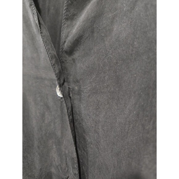 Standard James Perse Size 1 Black Button Down Tie Waist Soft Dress |‎ Small - Picture 3 of 11